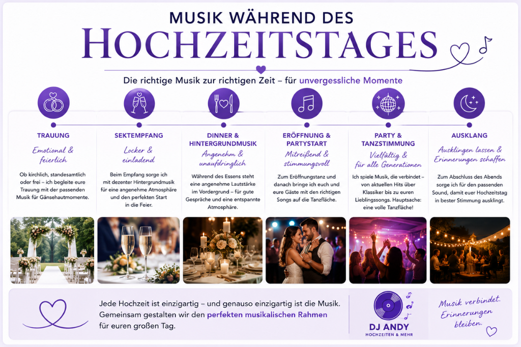 Musik für den gazen Hochzeitstag mit Hochzeits-DJ Andy aus der Steiermark