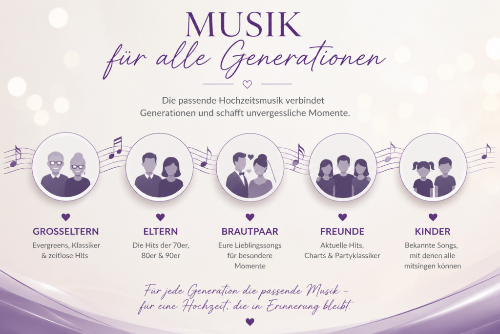 Hochzeitsmusik für alle Generationen
